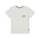 Sturdy - T-shirt borstzakje - Checkmate - Offwhite - 71700434