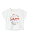 NAME IT KIDS - NKF VILMA CAPSL CROP TOP F1 NOOS - Bright White BAHAMAS