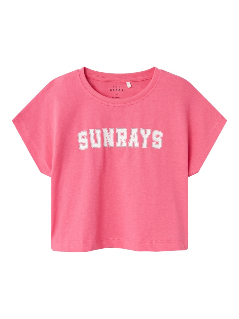 NAME IT KIDS - NKF VILMA CAPSL CROP TOP F1 NOOS - Camellia Rose