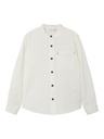 NAME IT KIDS - NKM FISH LS SHIRT FF NOOS - White Alyssum SOLID