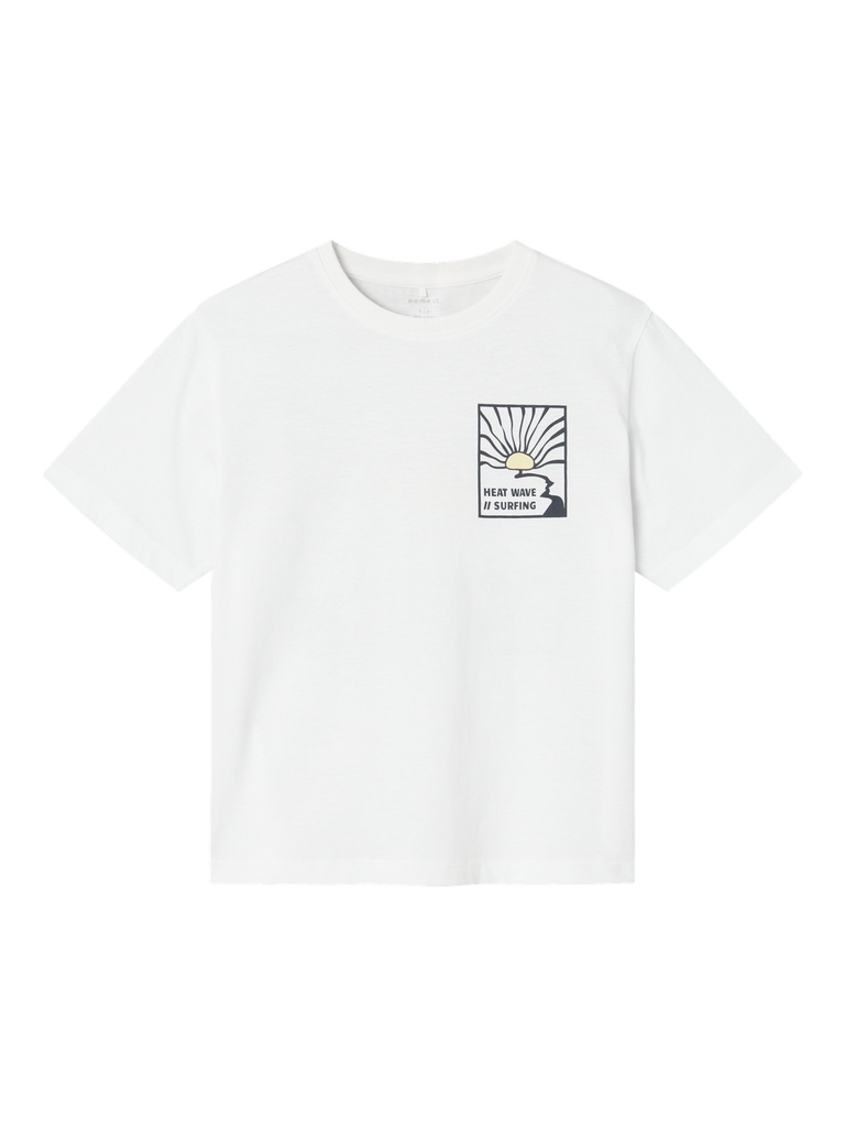 NAME IT KIDS - NKM HALIAM SS LOOSE TOP - Bright White