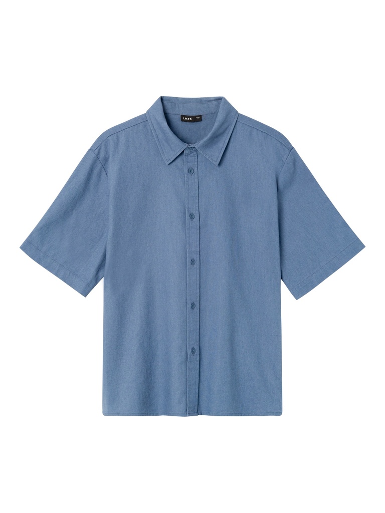 LMTD - NLN HILL SS LINEN SHIRT - Vintage Indigo