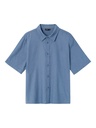 LMTD - NLN HILL SS LINEN SHIRT - Vintage Indigo
