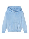 NAME IT MINI - NMF NAJALA LS VEL CARD WH - Vista Blue