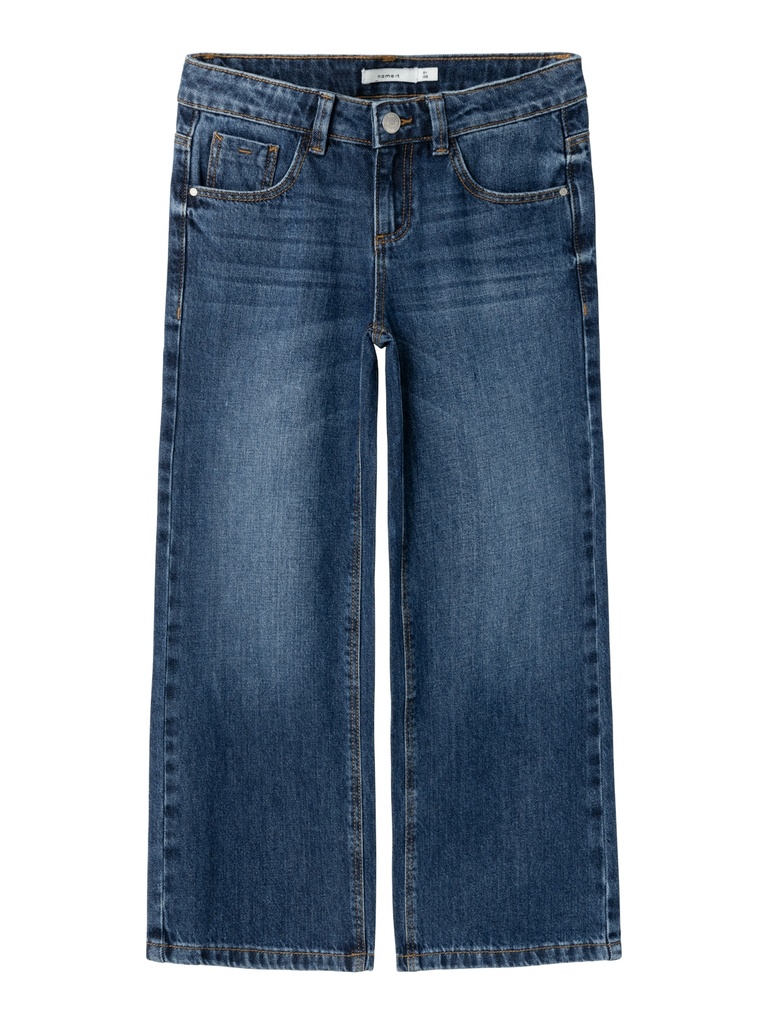 NAME IT KIDS - NKF ROSE WIDE JEANS 5529-BE NOOS - Dark Blue Denim