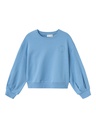 NAME IT KIDS - NKF KULUNE LS SHORT BOXY SWEAT UNB - Silver Lake Blue