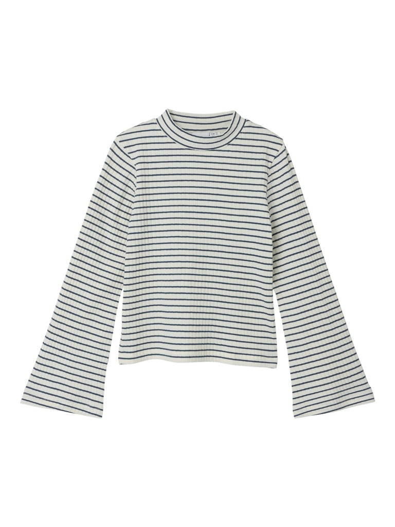 NAME IT KIDS - NKF KALONE LS SHORT TOP - Jet Stream Dark Denim