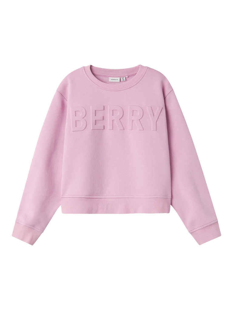 NAME IT KIDS - NKF KALISSE LS SHORT LOOSE SWEAT BRU - Pastel Lavender