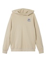 NAME IT KIDS - NKM OBANDO LS LOOSE SWEAT BRU WH PB - Irish Cream