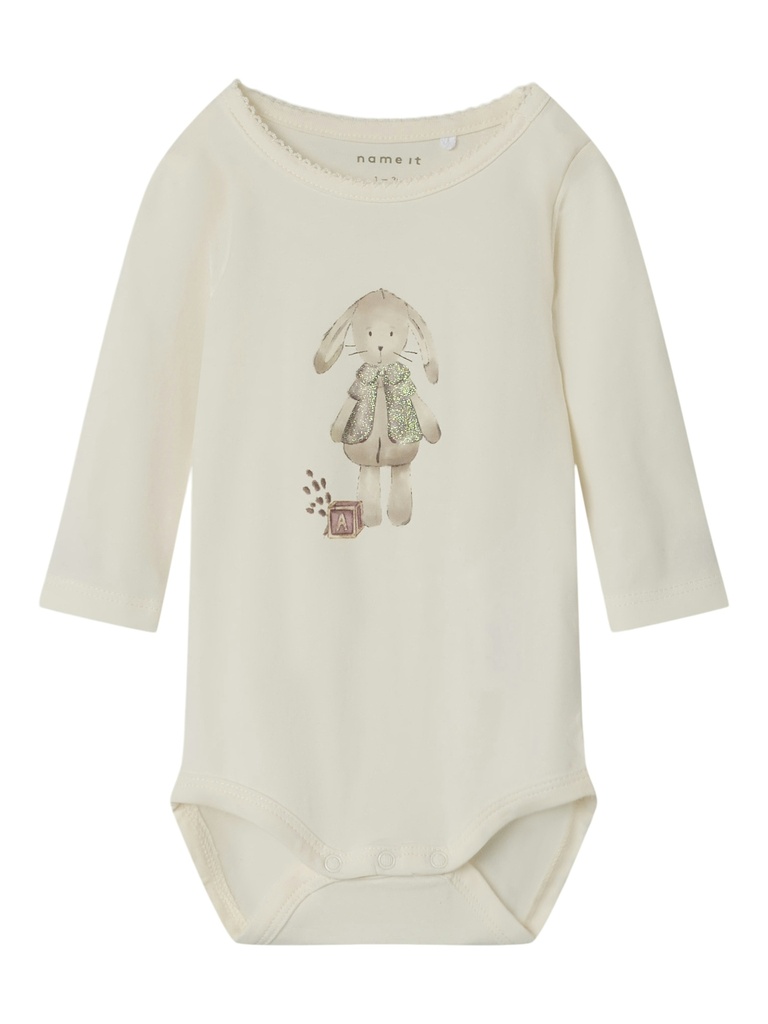NAME IT BABY - NBF RABBITTA LS BODY BOX - Jet Stream