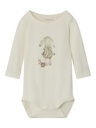 NAME IT BABY - NBF RABBITTA LS BODY BOX - Jet Stream