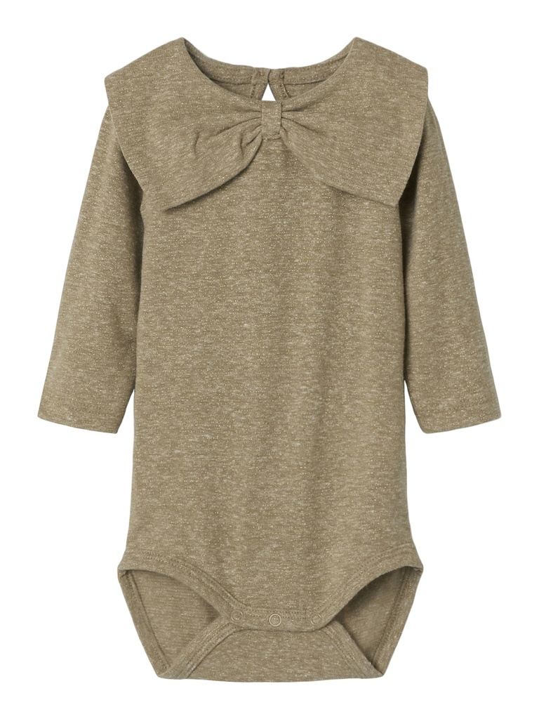 NAME IT BABY - NBF ROSSIA LS BODY - Weathered Teak
