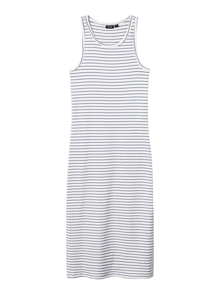 LMTD - NLF HINAJA SL MIDI TANK DRESS - Wild Wind White Alyssum