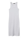 LMTD - NLF HINAJA SL MIDI TANK DRESS - Wild Wind White Alyssum