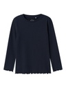 NAME IT MINI - NMF VEMMA LS SLIM TOP - Dark Sapphire Solid