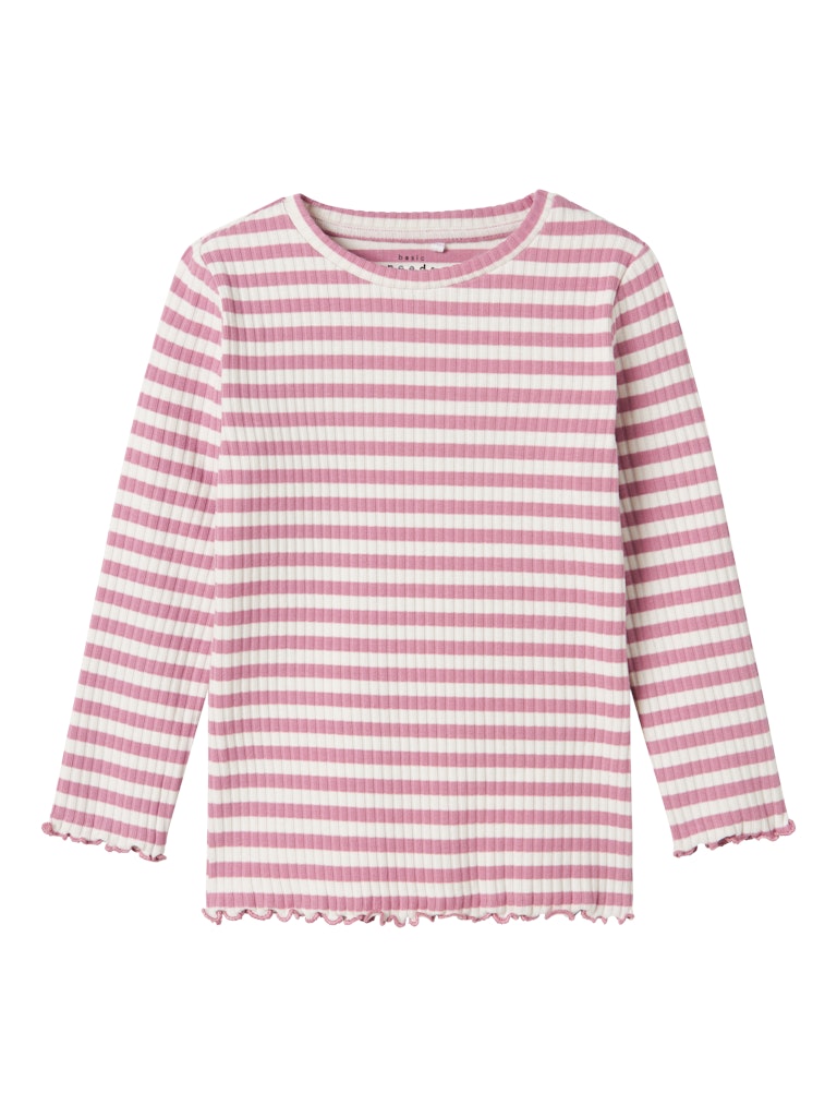NAME IT MINI - NMF VEMMA LS SLIM TOP - Mauve Orchid Jet Stream