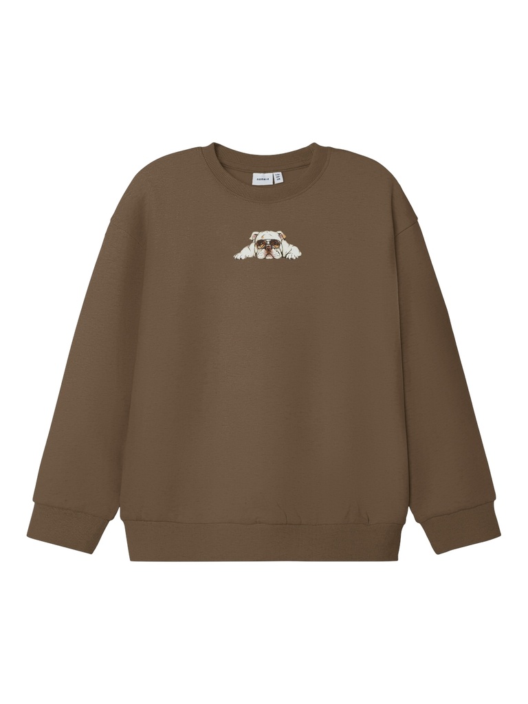 NAME IT KIDS - NKM NAKRAVE LS RLX SWEAT BRU - Pecan Pie