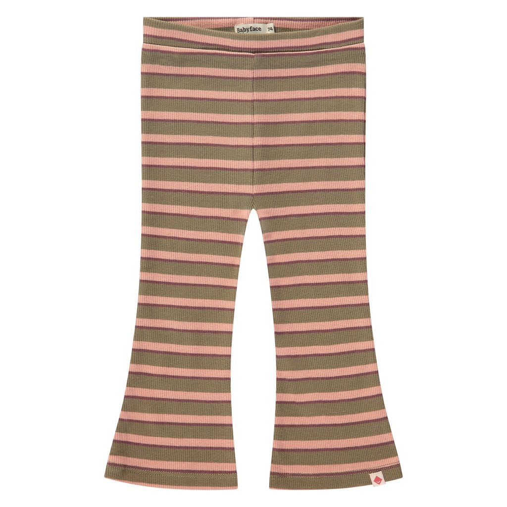 Babyface - girls flared rib pants - ARMY - BBE24428208