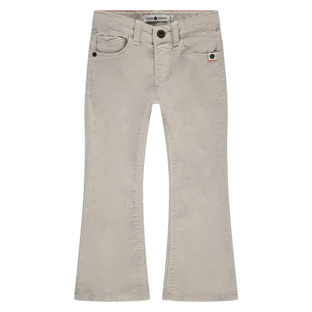 Stains & Stories - girls flared pant - stone - SSA24508274