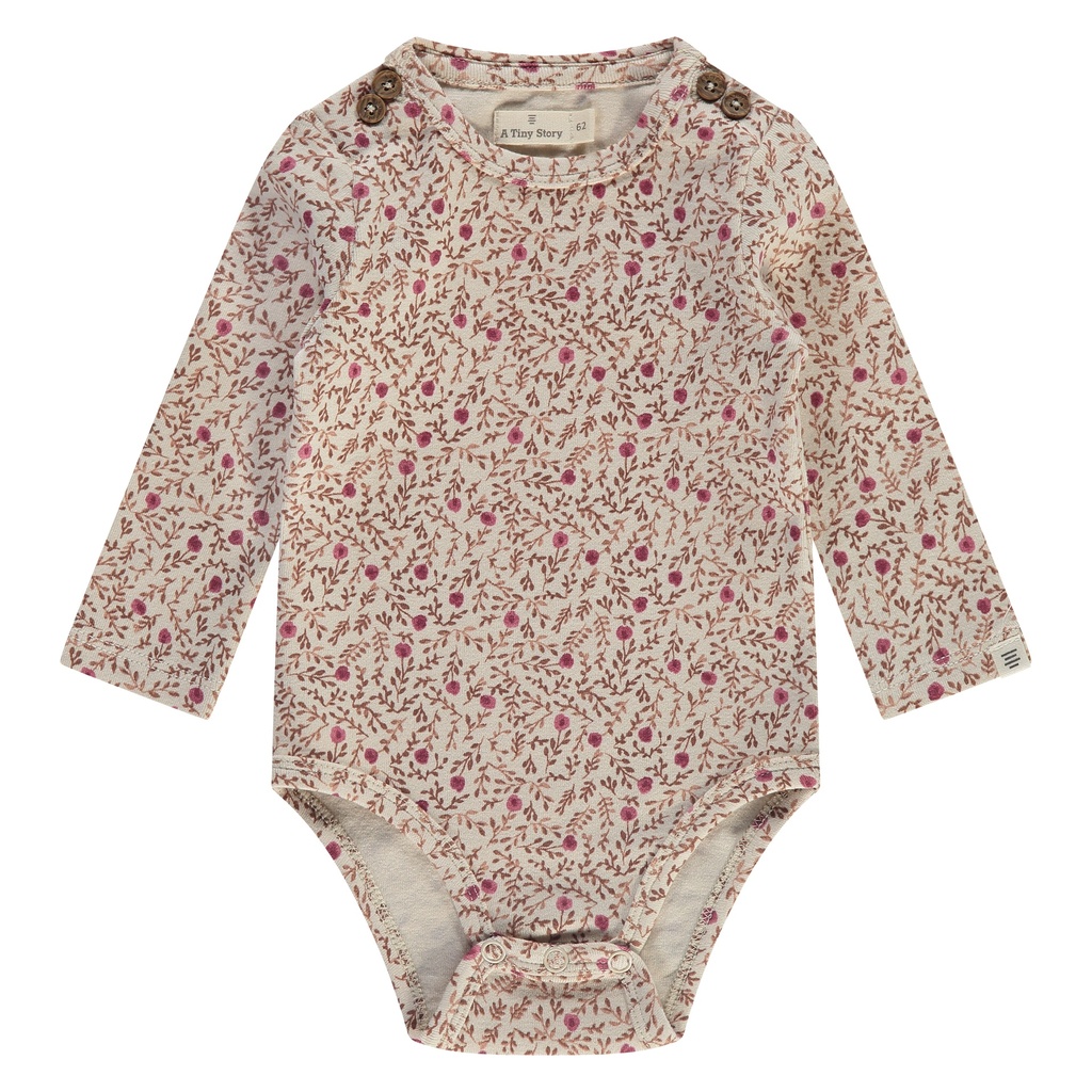 A Tiny Story - baby romper long sleeve - pearl - TIN24429637