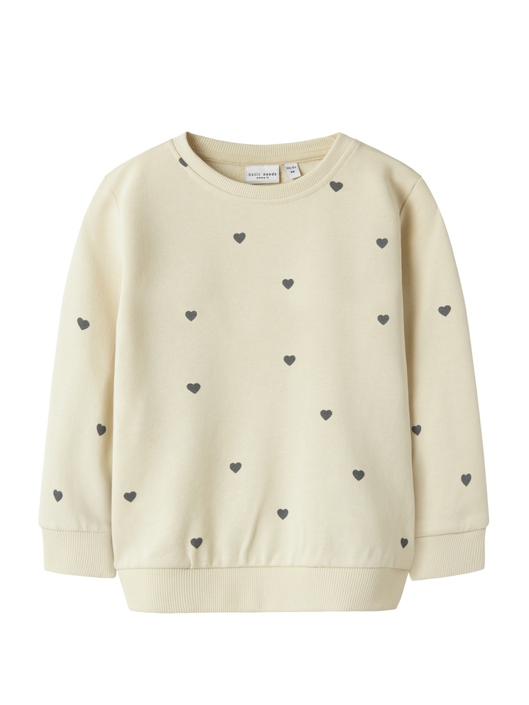 NAME IT MINI - NMF VALBA LS SWEAT UNB NOOS - Summer Sand