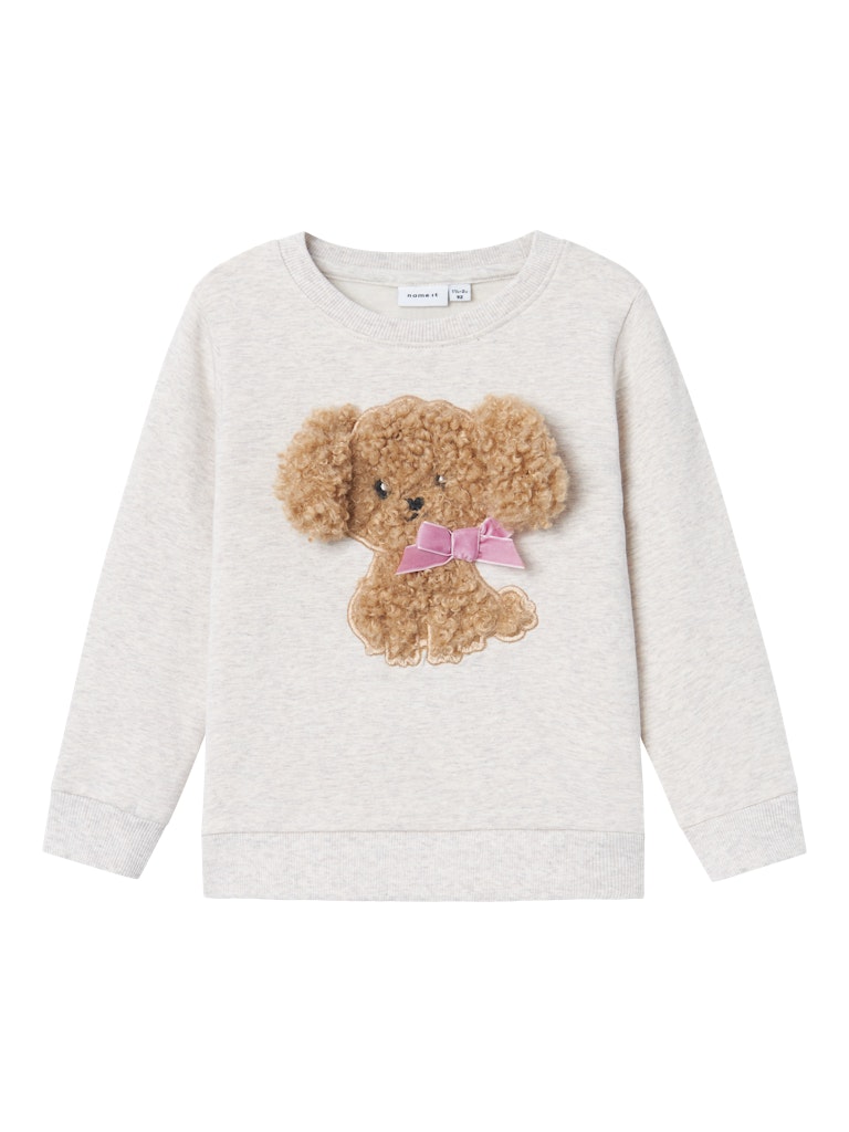 NAME IT MINI - NMF RUBY NREG SWEAT BRU - Peyote Melange