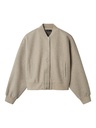 LMTD - NLF LOVE LS SHORT BOMBER JACKET - Mocha Meringue Melange