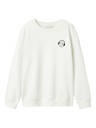 NAME IT KIDS - NKM BEARNE LS NREG SWEAT UNB - Cloud Dancer BLACK