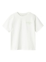 NAME IT KIDS - NKF BOWAY SS NREG HEAVY TOP - Cloud Dancer ARCDIAN GREEN