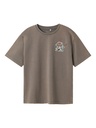 NAME IT KIDS - NKM TIALFA SS NREG TOP BOX - Lava Smoke