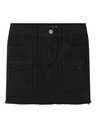 NAME IT KIDS - NKF ROLLY CARGO TWILL SKIRT 6479-ZT T - Black