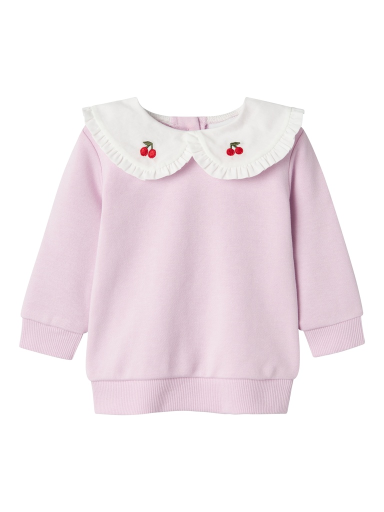 NAME IT BABY - NBF BENINE LS SWEAT UNB - Winsome Orchid