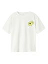 NAME IT KIDS - NKM ZULLA SS NREG TOP BOX NOOS - Bright White SUNNY LIME