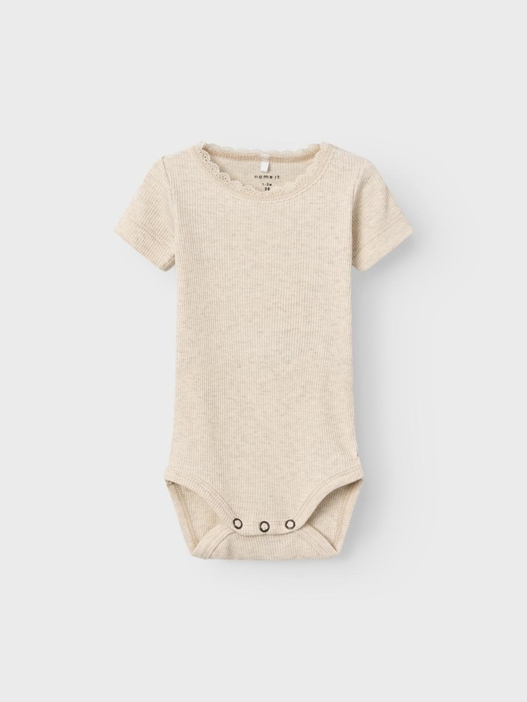 NAME IT BABY - NBF KAB SS BODY NOOS - Peyote Melange