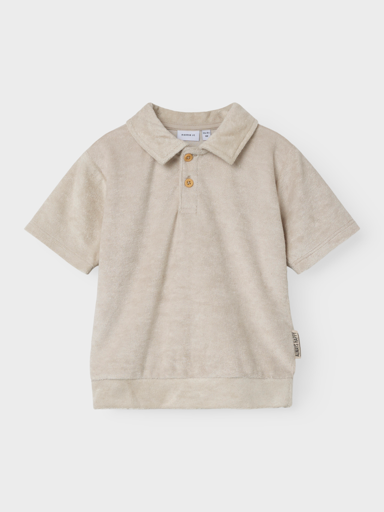 NAME IT MINI - NMM FREDE NREG TERRY SS POLO BOX - Peyote
