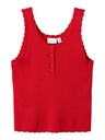 NAME IT KIDS - NKF FILISA KNIT STRAP TOP - Chinese Red