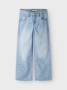 NAME IT KIDS - NKF ROSE WIDE JEANS 4233-AP D - Light Blue Denim