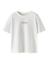 NAME IT KIDS - NKF FALAURA SS NREG TOP BOX - Bright White CHINESE RED