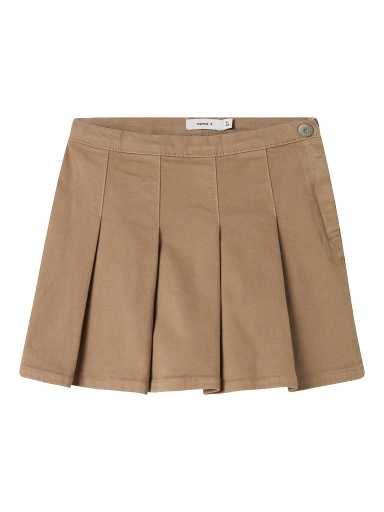 NAME IT KIDS - NKF ROSE TWILL SKIRT PLEAT AX-5505 BF - Roasted Cashew