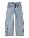 NAME IT KIDS - NKF BELLA SKATER DESTROY JEANS 5288-IM N - Light Blue Denim