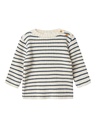 NAME IT BABY - NBM OSTRIPE LS KNIT - Insignia Blue CLOUD DANCER