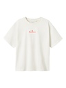 NAME IT KIDS - NKF NEATA SS NREG TOP - Cloud Dancer Red alert