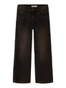 NAME IT KIDS - NKF ROSE HW WIDE JEANS 8660-BE N - Dark Brown Denim
