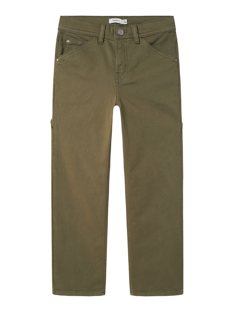 NAME IT KIDS - NKM RYAN STRAIGHT TWILL PANT 1880-AX NOOS - Deep Lichen Green