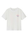 NAME IT MINI - NMM DARTIN NREG SS TOP - Bright White Burger Lover
