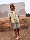 NAME IT KIDS - NKM RYAN JOG TWI L SHORTS 7991-NZ - Slate Gray