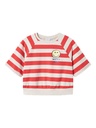 NAME IT KIDS - NKF ACCA HAPPY SS RLX SHORT SWEAT UNB SMI - Spiced Coral
