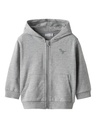 NAME IT MINI - NMM VALON LS NREG SWE CARD WH UNB - Grey Melange