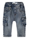 NAME IT BABY - NBM BEN BAGGY CARGO JEANS 2727-YB NOOS - Dark Blue Denim