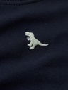NAME IT MINI - NMM VALLEN LS NREG SWEAT UNB - Navy Blazer Green Dino
